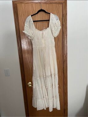 Free People Lace Tiered Maxi Dress